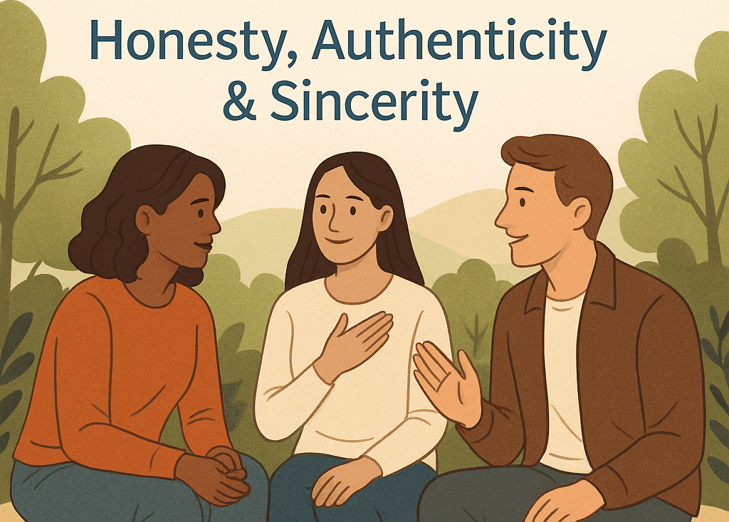 Honesty, Authenticity, and Sincerity